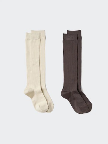 Uniqlo Носки высокие (ребристые, 2 пары)