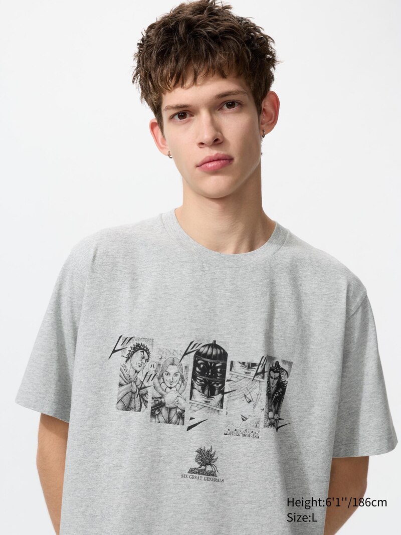 Футболка с графикой manga 100th ut