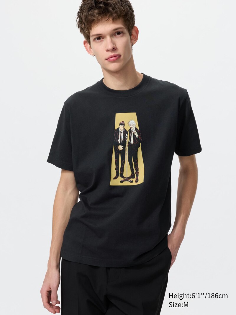 Футболка с графикой manga 100th ut