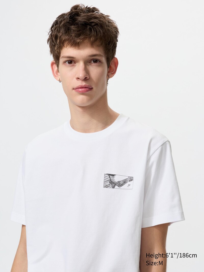 Футболка с графикой manga 100th ut