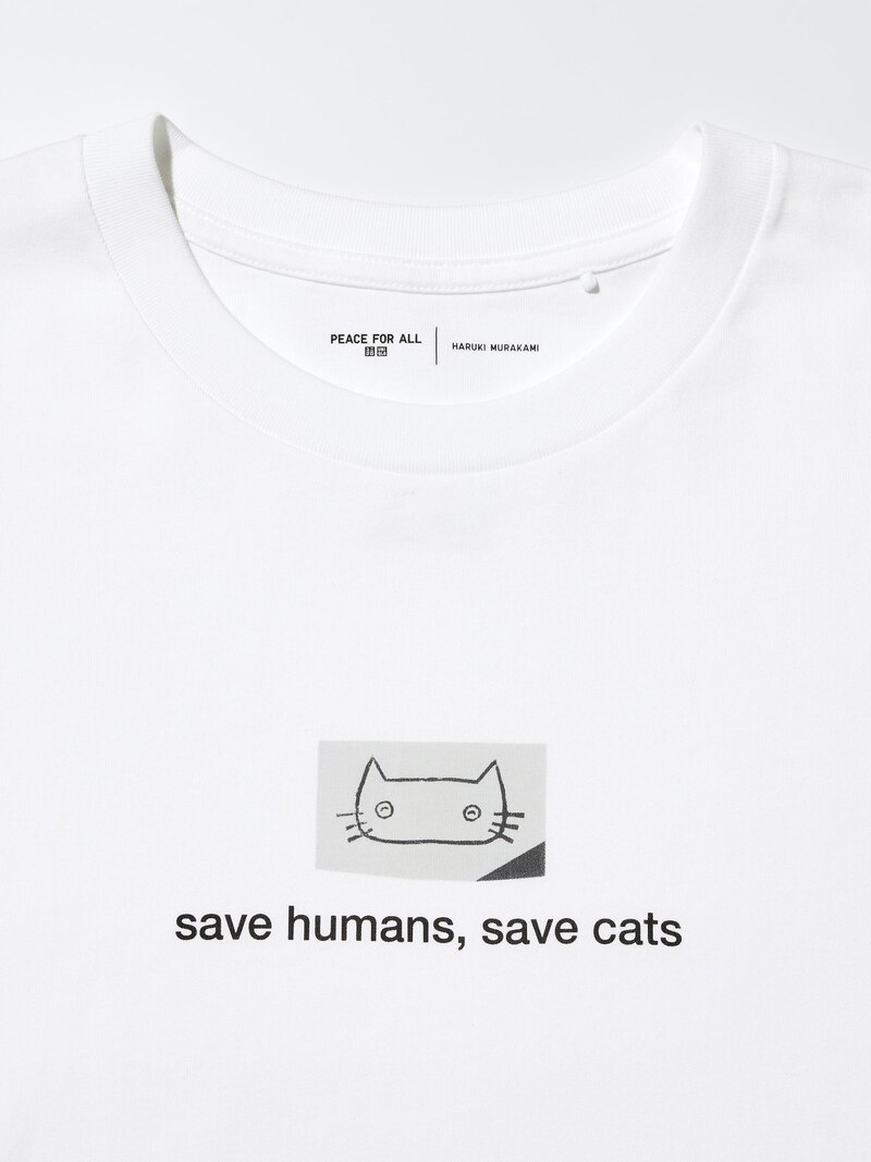 Футболка с графическим принтом peace for all (haruki murakami)