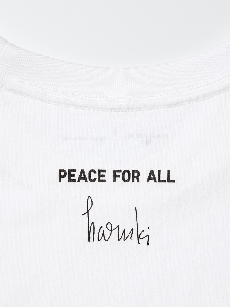 Футболка с графическим принтом peace for all (haruki murakami)