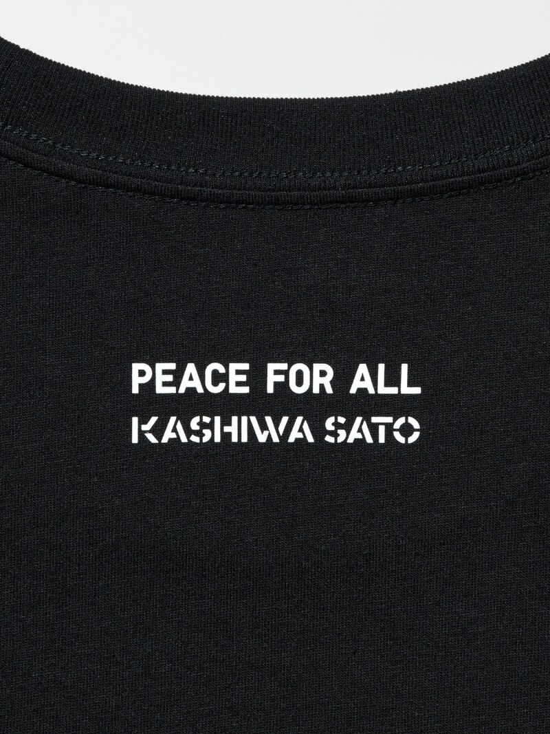 Графическая футболка peace for all (kashiwa sato)