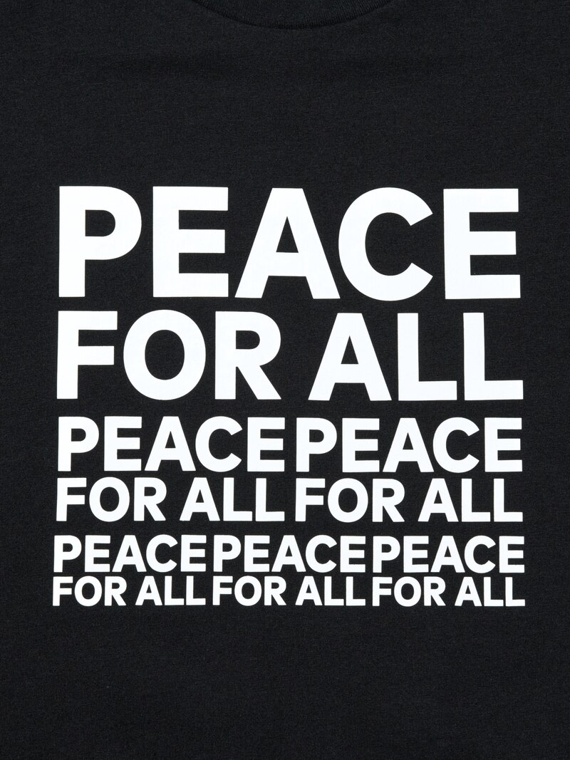 Графическая футболка peace for all (kashiwa sato)