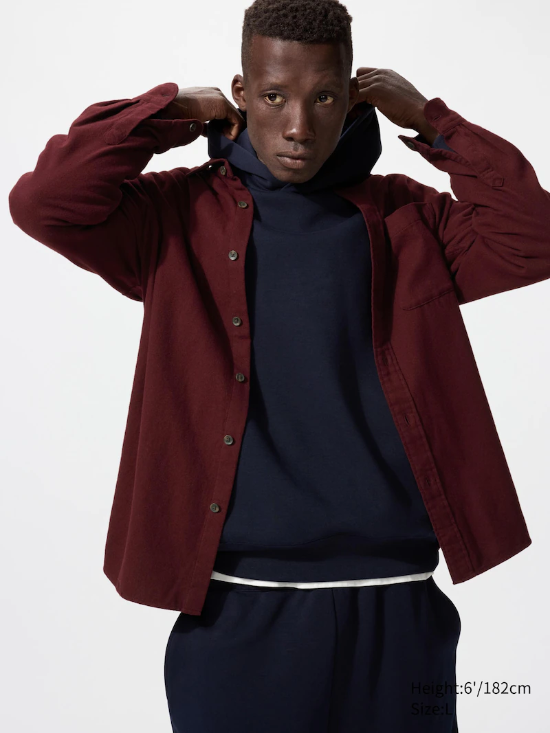 Фланелевая рубашка (с обычным воротником)