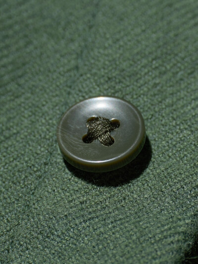 Рубашка из фланели (темно-зеленая, обычный воротник)