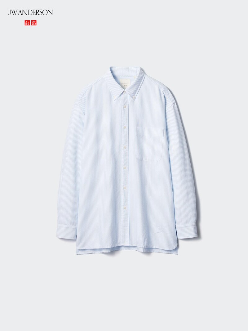 Рубашка oxford с длинным рукавом (в полоску)