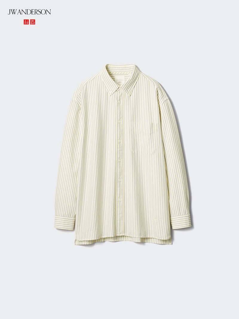 Рубашка oxford с длинным рукавом (в полоску)