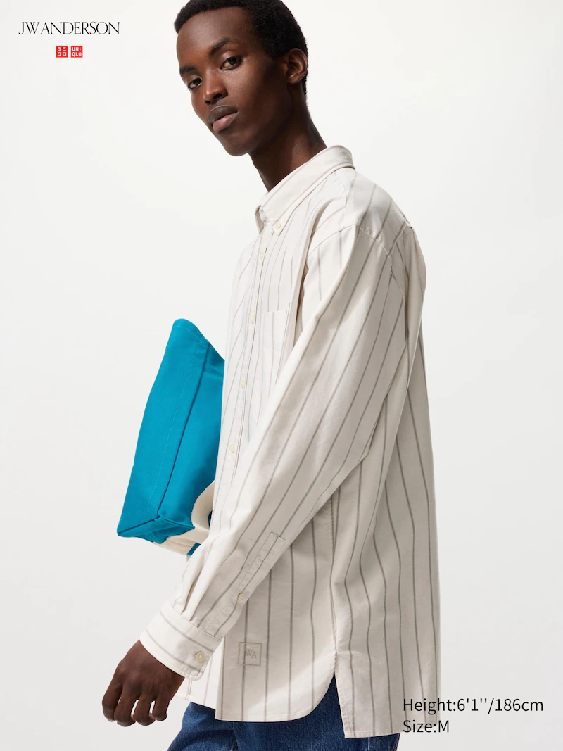 Рубашка oxford с длинным рукавом (в полоску)