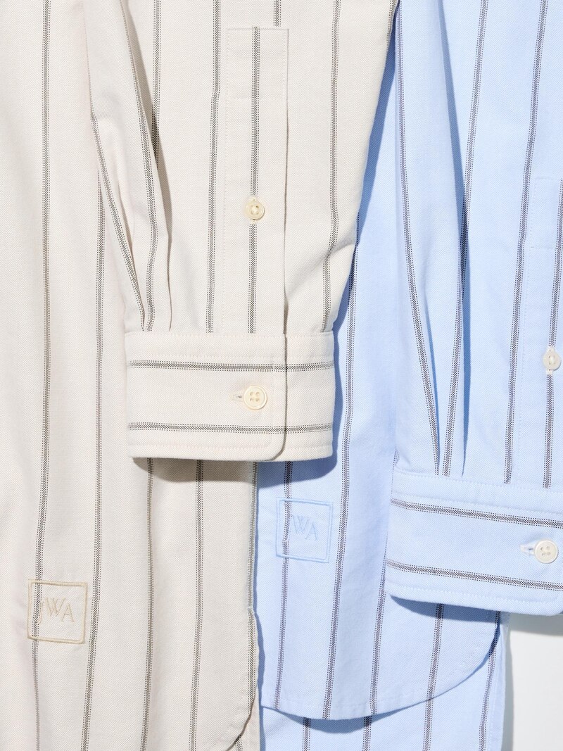 Рубашка oversized oxford в полоску