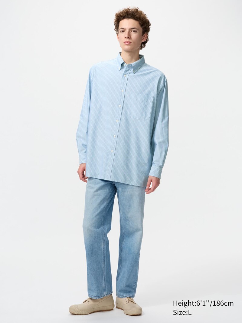 Рубашка oxford oversized (в полоску)