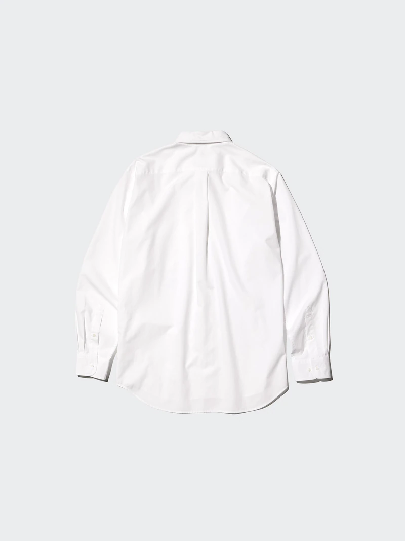 Рубашка из широкобортного хлопка regular fit (с отложным воротником)