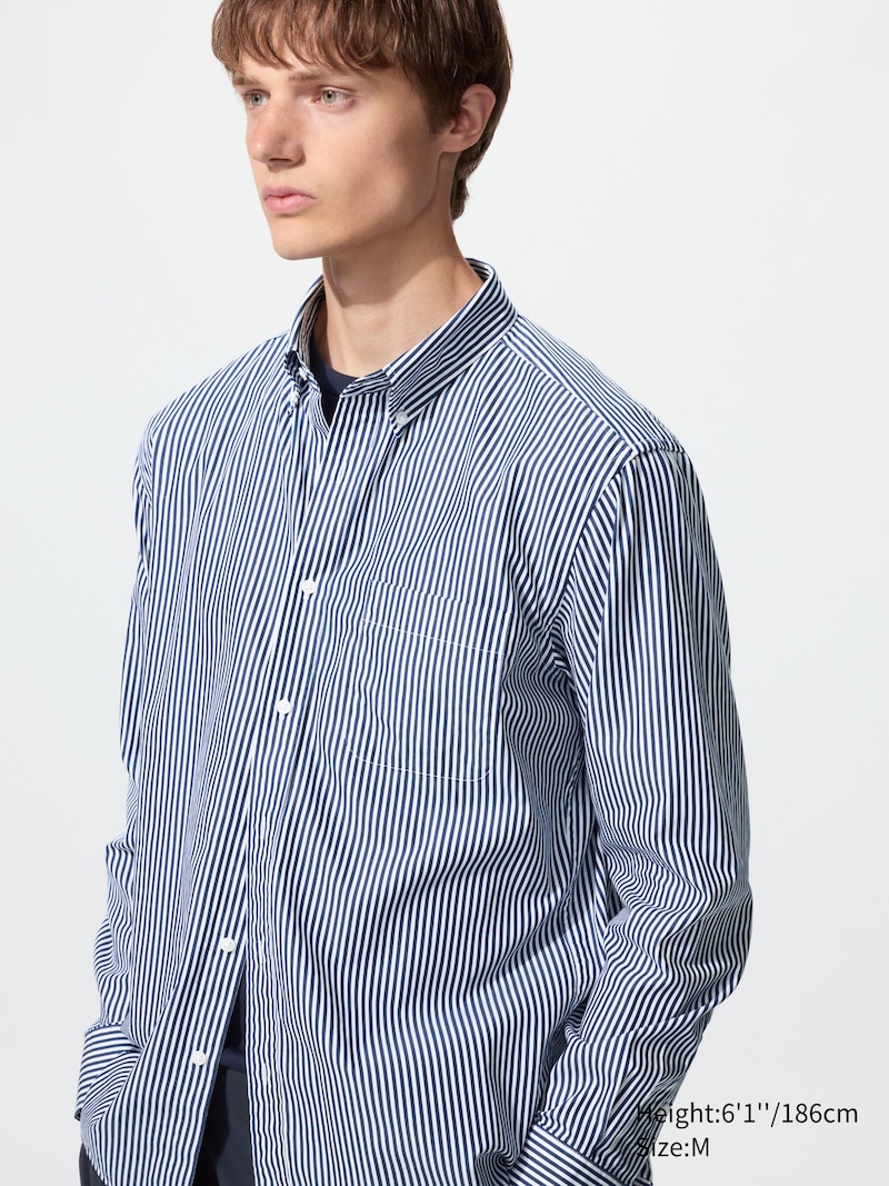 Рубашка broadcloth regular fit (с отложным воротником, полоска)