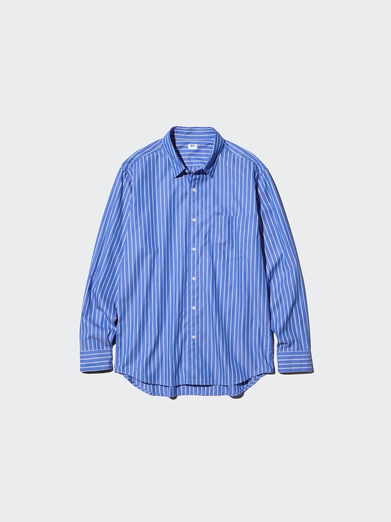 Рубашка с регулярной посадкой и классическим воротником в полоску