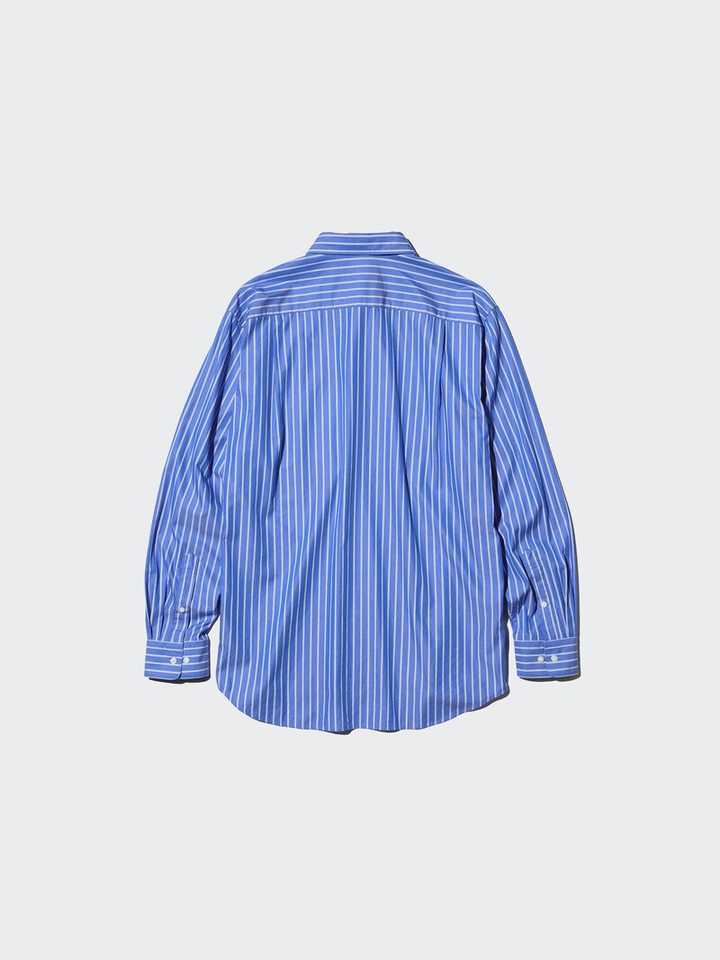 Рубашка с регулярной посадкой и классическим воротником в полоску