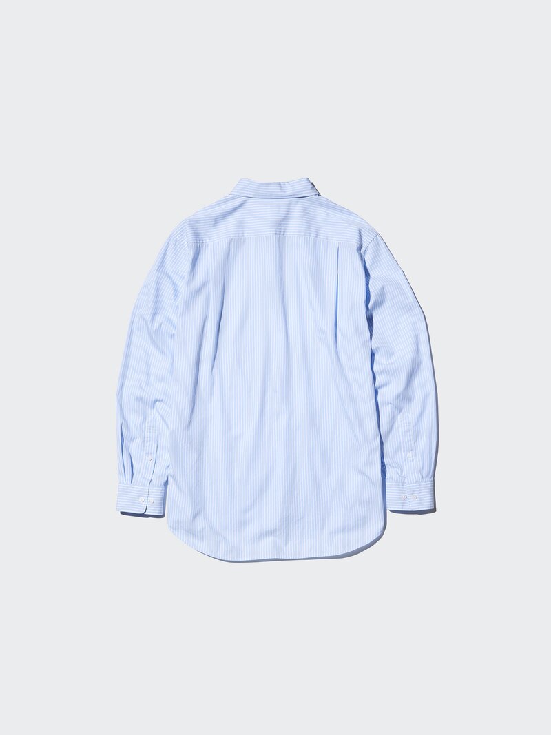 Рубашка из бордовой ткани с регулярным кроем (обычный воротник, полоска)