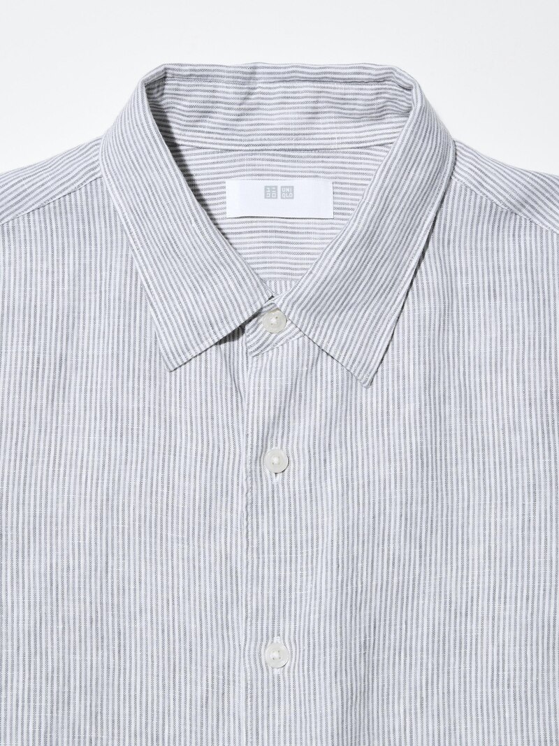 Рубашка из 100% премиального льна (в полоску)