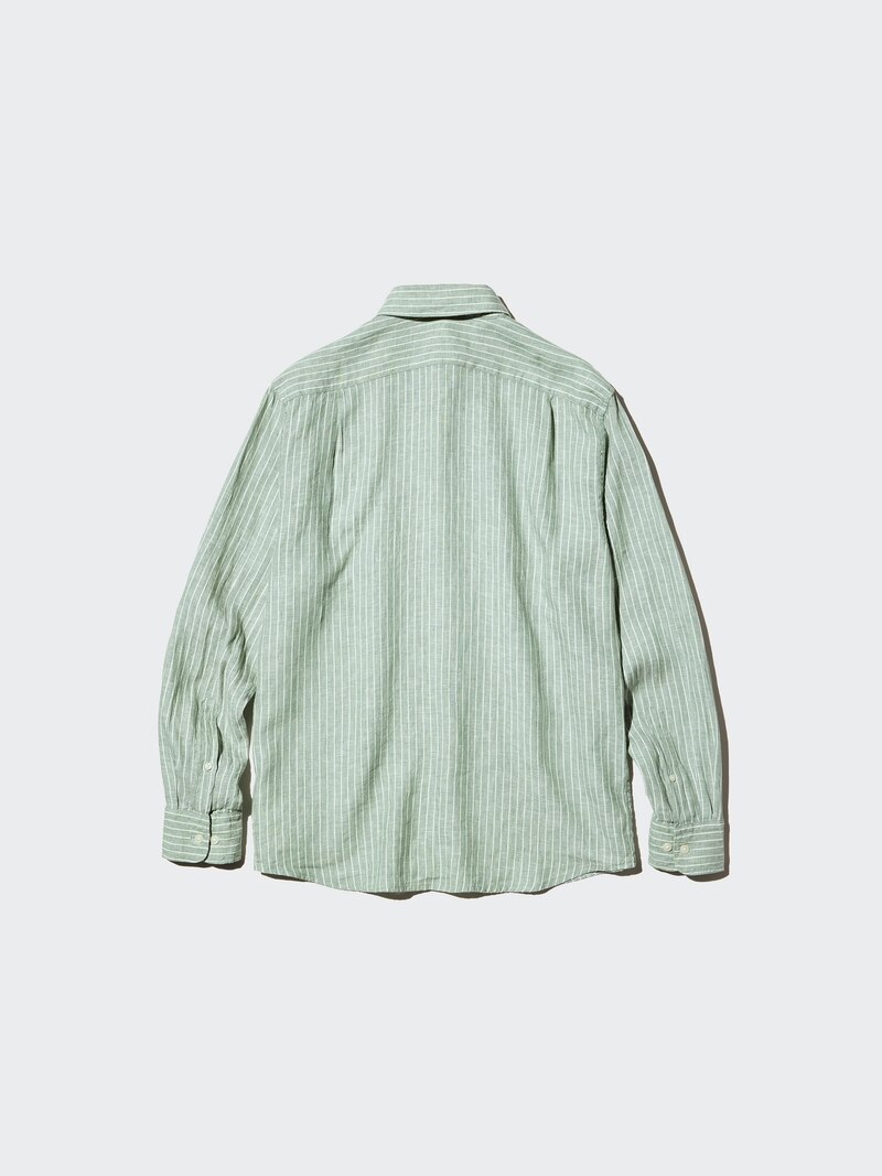 Рубашка из 100% премиального льна (в полоску)