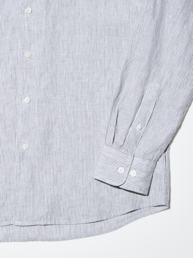 Рубашка из 100% премиального льна (в полоску)