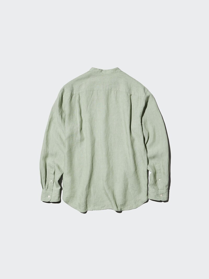 Рубашка из 100% премиального льна (с отложным воротником)