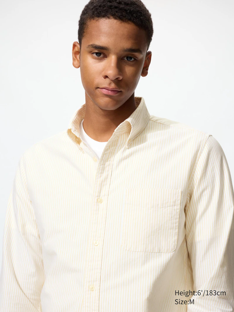 Рубашка slim fit oxford shirt (в полоску)