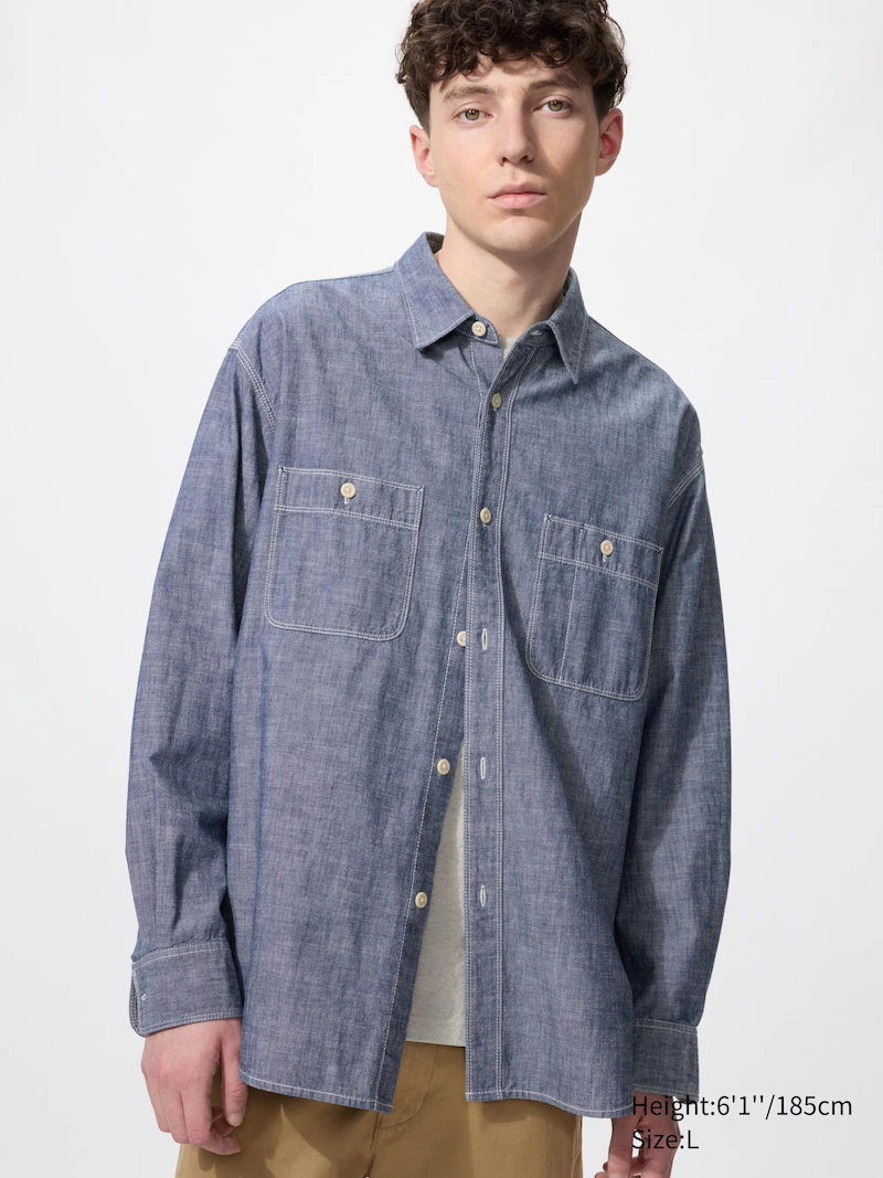 Рубашка chambray overshirt