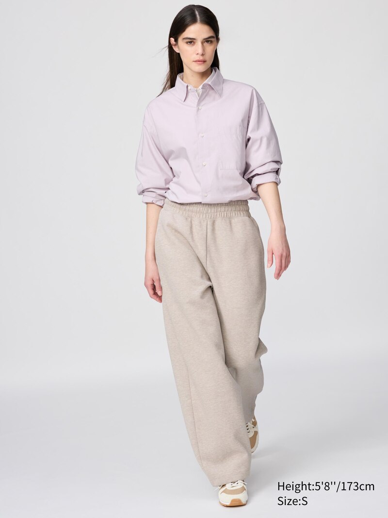 Рубашка оверсайз из бродклофа (с обычным воротником)