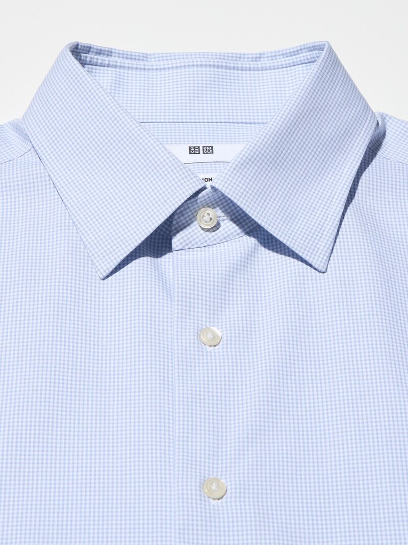 Рубашка super non-iron regular fit (обычный воротник, клетка)