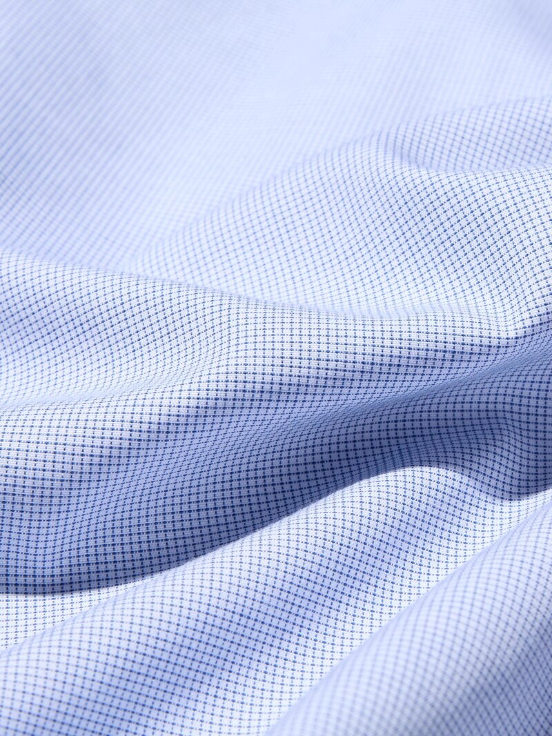 Мужская рубашка с рубашечным воротником, супер не мнется, slim fit (spread collar, check)