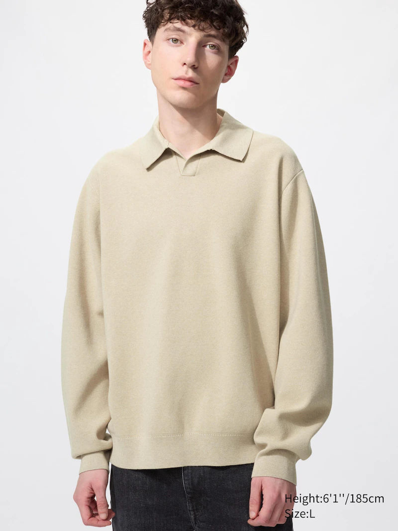 Джемпер-поло с застежкой-маолли washable milano ribbed