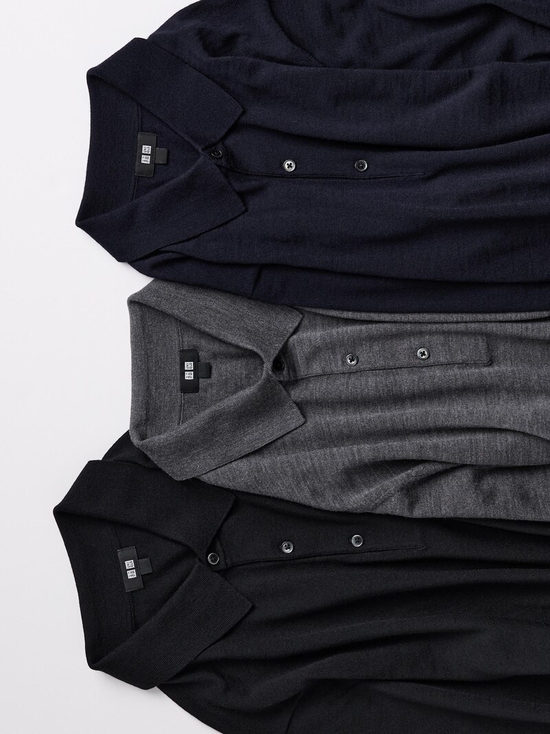 Поло из 100% мериносовой шерсти