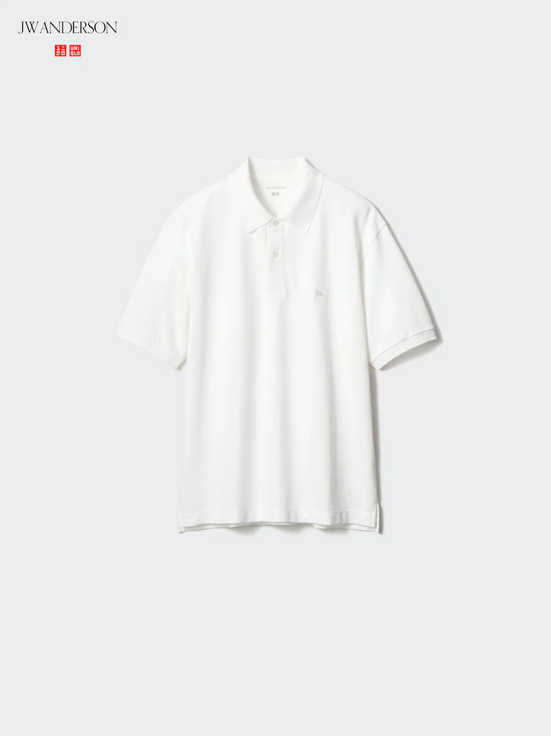 Поло из пике с тканым узором dry