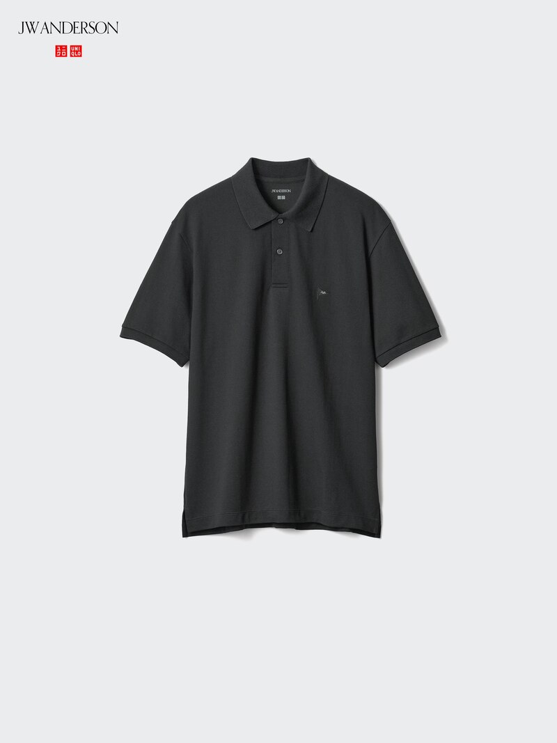 Поло из сухого пике (с узором)