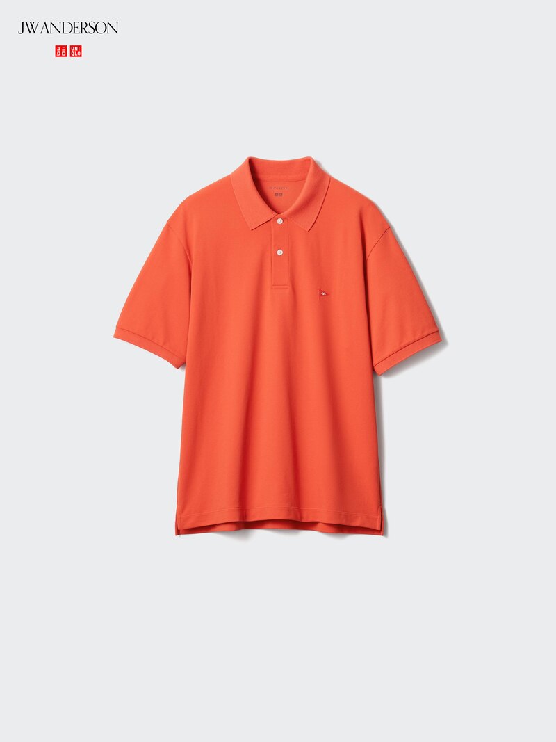 Поло из сухого пике (с узором)