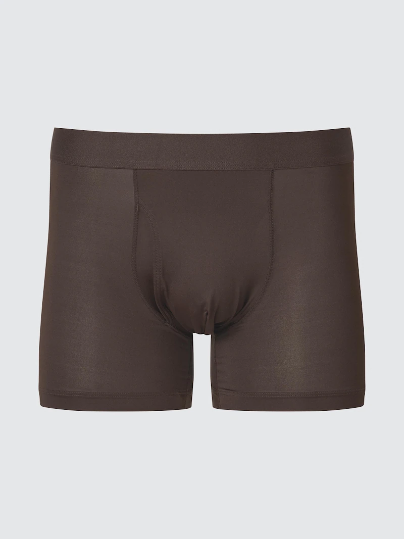 Мужские трусы-боксеры airism (цвет тёмно-коричневый)
