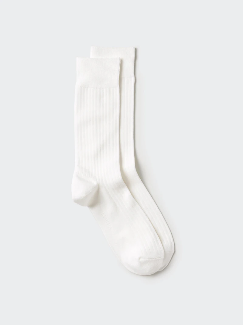 Носки heattech (широкий ребристый узор)