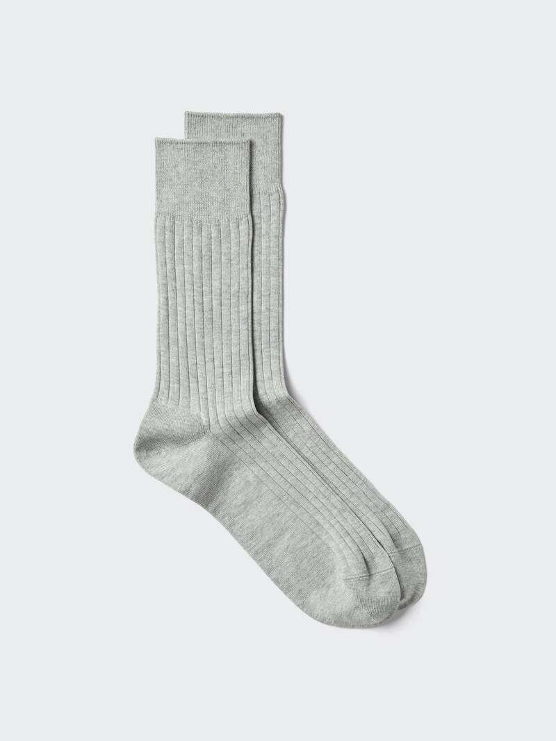 Носки из смесового хлопка supima (ребристые)