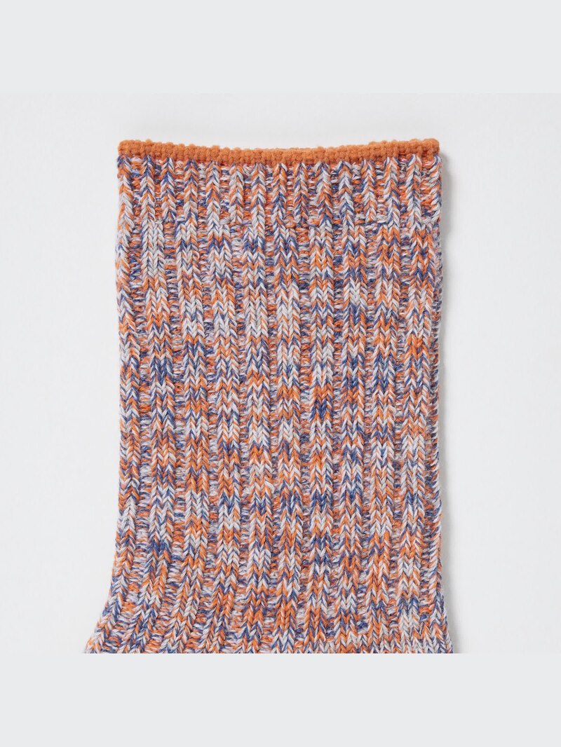 Половинчатые носки меланжевые