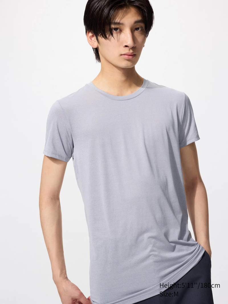 Футболка airism с круглым вырезом