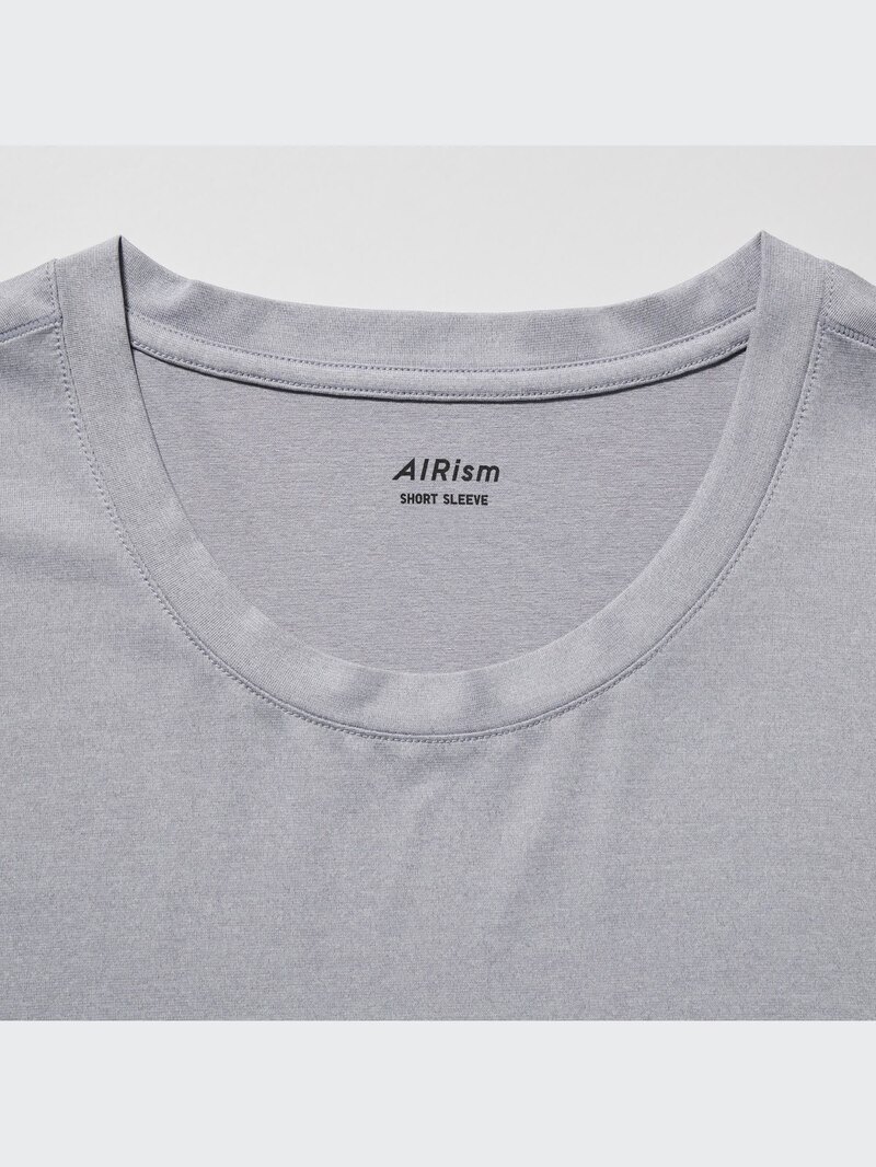 Футболка с круглым вырезом airism (цвет хаки)