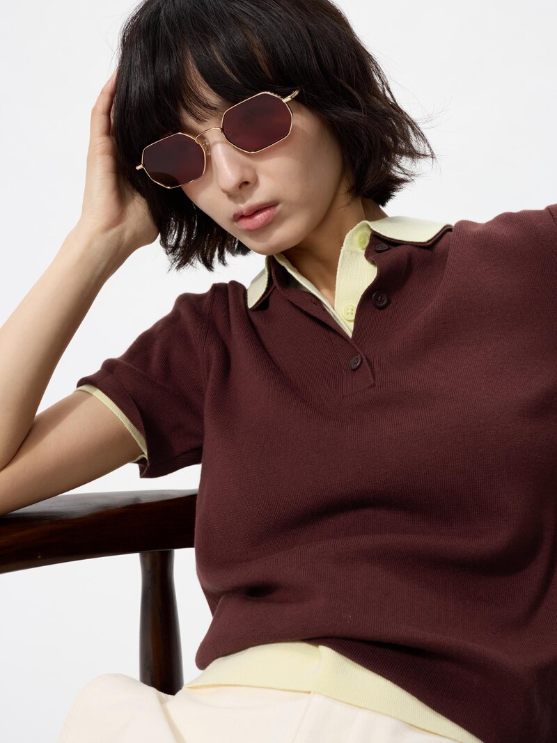 Солнечные очки (гексагональные, металлические)