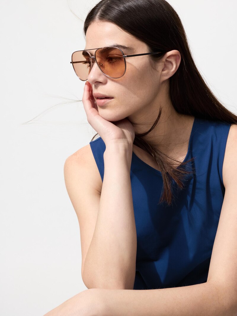 Солнечные очки (слёзы, металл)