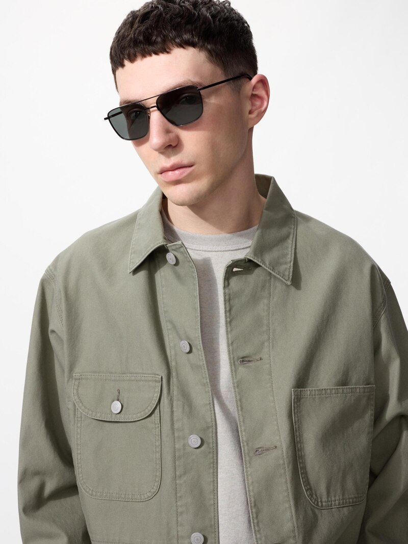 Солнечные очки (двойной мост, металлические)