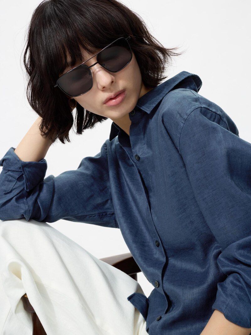 Солнечные очки (двойной мост, металлические)