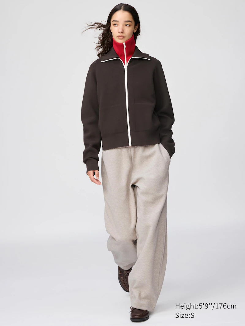 Широкие брюки из трикотажа