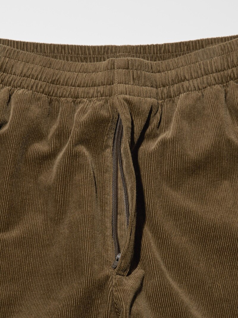 Брюки из вельвета с удобным кроем до щиколотки