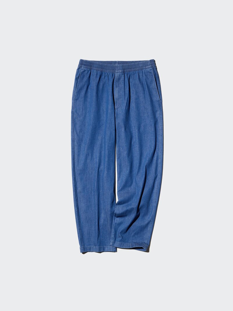 Удобные брюки до лодыжек из денима