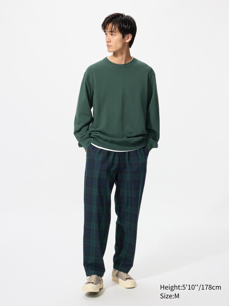 Легкие брюки с утеплением (клетка)