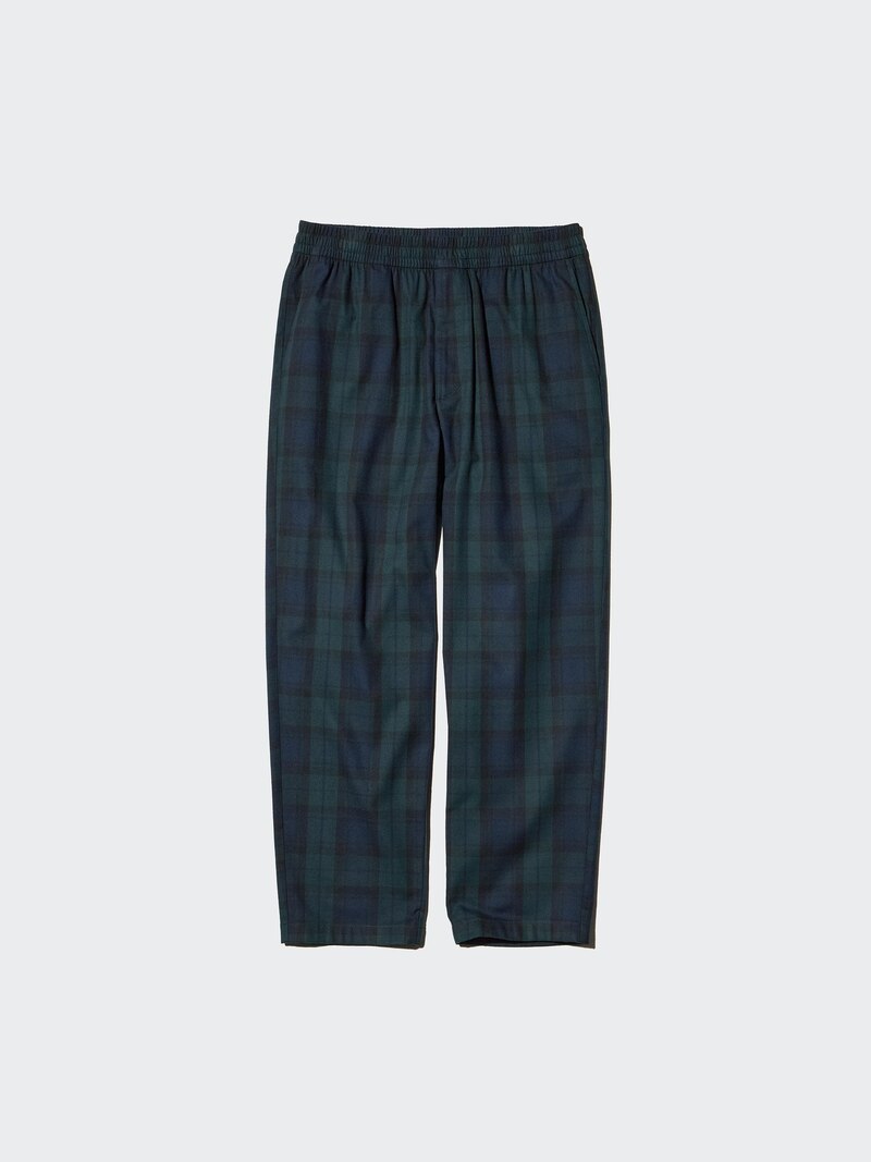 Легкие брюки с утеплением (клетка)