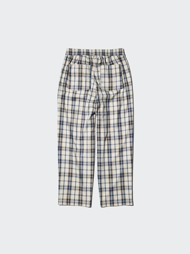 Легкие брюки с утеплением (клетка)